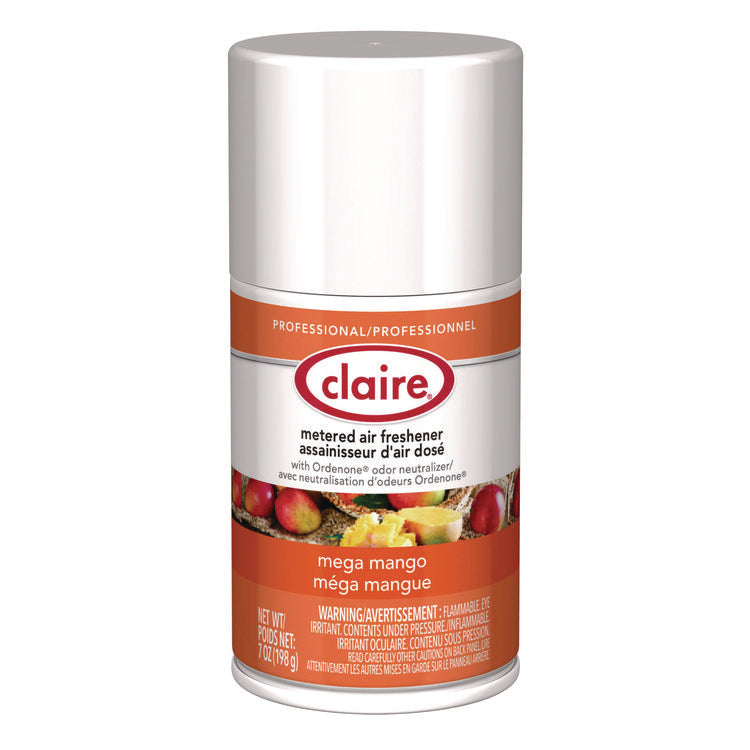 Metered Air Freshener, Mango, 7 oz Aerosol Spray, 12/Carton
