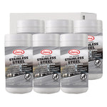 Stainless Steel Cleaner Wipes, 9.5 x 12, Citrus, Purple, 40 Wipes/Canister, 6 Canisters/Carton