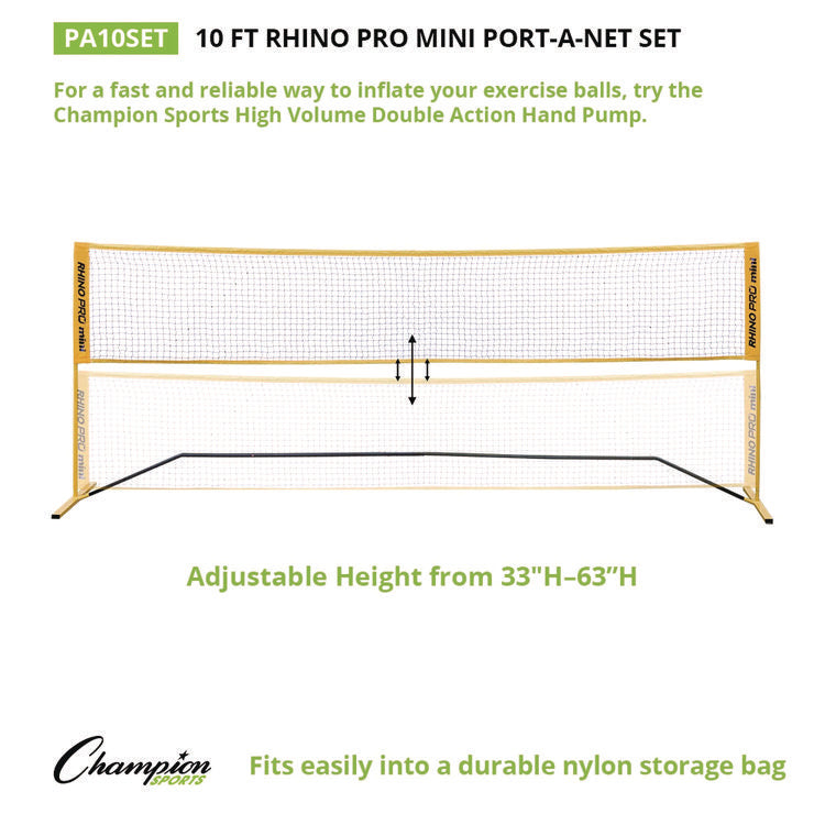 Rhino Port-A-Net Set, 33" to 63" x 120"