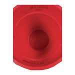 Vented Round Brute Container, 10 gal, Plastic, Red, 6/Carton