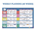 Teacher Planners, Weekly/Monthly, Two-Page Spread, 11 x 8.5, Multicolor Cover, We Stick Together Theme