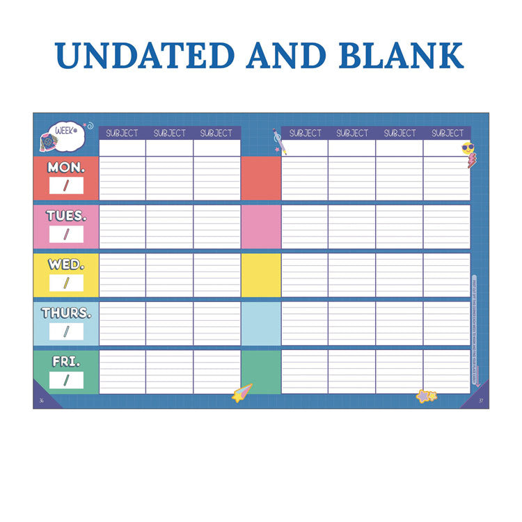 Teacher Planners, Weekly/Monthly, Two-Page Spread, 11 x 8.5, Multicolor Cover, We Stick Together Theme