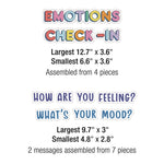 Curriculum Bulletin Board Sets, 46-Piece Set , We Stick Together: Emotions Check-In, 7.9" x 15", Multicolor