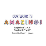 Work Display Bulletin Board Sets, 45-Piece Set, We Stick Together: Our Work Is Amazing, 7.9" x 15", Multicolor