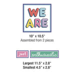Motivational Bulletin Board Sets, 52-Piece Set, We Stick Together: Motivational, 7.9" x 15", Multicolor