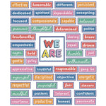 Motivational Bulletin Board Sets, 52-Piece Set, We Stick Together: Motivational, 7.9" x 15", Multicolor