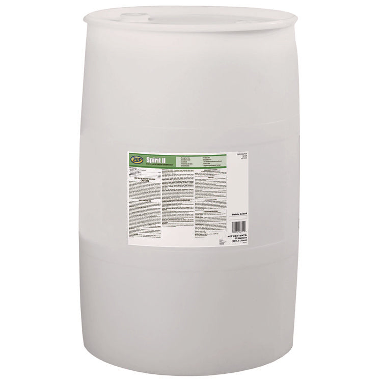 Spirit II Ready-to-Use Detergent Disinfectant, Citrus Scent, 55 gal Drum