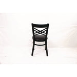 X Series Chair, Supports Up to 300 lb, 18" Seat Height, Black Seat, Black Back, Black Base