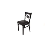 X Series Chair, Supports Up to 300 lb, 18" Seat Height, Black Seat, Black Back, Black Base