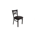 X Series Chair, Supports Up to 300 lb, 18" Seat Height, Black Seat, Black Back, Black Base