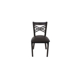 X Series Chair, Supports Up to 300 lb, 18" Seat Height, Black Seat, Black Back, Black Base