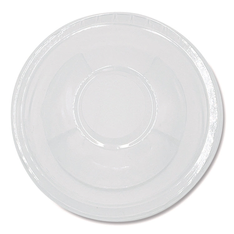 PET Cold Cup Dome Lids, Fits 9 oz to 10 oz Cold Cups, Plastic, Clear, 100/Pack