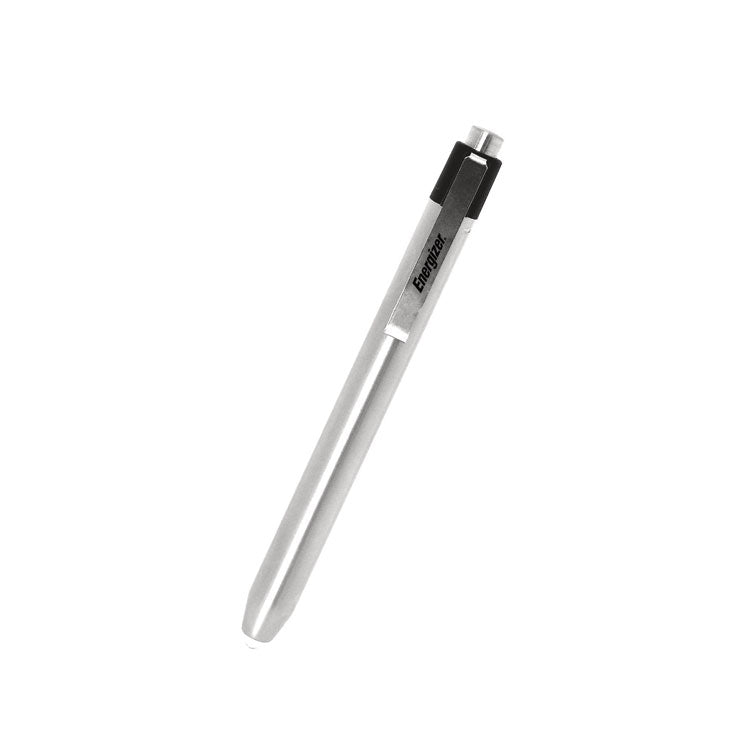 Led Pen Light, 2 Aaa Batteries (included), Silver/black