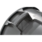 Vented Round Brute Container, 55 gal, Plastic, Gray