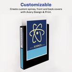 Showcase Economy View Binders with Slant Rings, 3 Rings, 1" Capacity, 11 x 8.5, Black