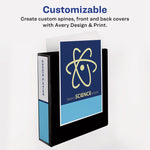 Showcase Economy View Binders with Slant Rings, 3 Rings, 2" Capacity, 11 x 8.5, Black