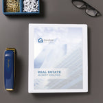 Showcase Economy View Binders with Slant Rings, 3 Rings, 2" Capacity, 11 x 8.5, White