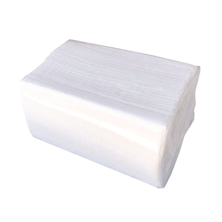 Dinner Napkins, 2-Ply, 14.5"W x 16.5"D, White, 150/Pack, 20 Packs/Carton