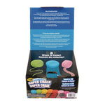 Super Chalk, 1" x 2.8" Diameter, 10 Assorted Colors, 10 Pucks/Box