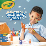 Washable Paint, Orange, 1 Gal Bottle