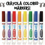 Broad Line Washable Markers, Broad Bullet Tip, Black, 12/box