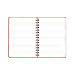 ASMBLD Faux Leather Wirebound Notebook, 1-Subject, Medium/College Rule, Tan Cover, (80) 8.5 x 5.75 Sheets