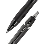 Jetstream Elements Hybrid Gel Pen, Retractable, Medium 1 mm, Black Ink, Translucent Black/Black Barrel, Dozen