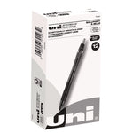 Jetstream Elements Hybrid Gel Pen, Retractable, Medium 1 mm, Black Ink, Translucent Black/Black Barrel, Dozen