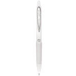 207 Plus+ Gel Pen, Retractable, Medium 0.7 mm, Black Ink, White Barrel, 4/Pack