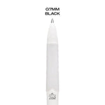 207 Plus+ Gel Pen, Retractable, Medium 0.7 mm, Black Ink, White Barrel, 4/Pack