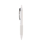 207 Plus+ Gel Pen, Retractable, Medium 0.7 mm, Black Ink, White Barrel, Dozen