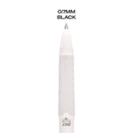 207 Plus+ Gel Pen, Retractable, Medium 0.7 mm, Black Ink, White Barrel, Dozen