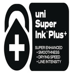 207 Plus+ Gel Pen, Retractable, Medium 0.7 mm, Black Ink, White Barrel, Dozen