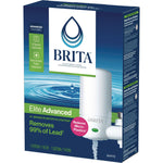 Water Faucet Mount Filtration System with 1 Elite Advanced Replacement Filter, White
