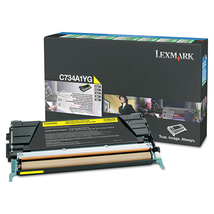 X748h1yg Return Program High-Yield Toner, 10,000 Page-Yield, Yellow