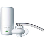 Water Faucet Mount Filtration System with 1 Elite Advanced Replacement Filter, White, 4/Carton