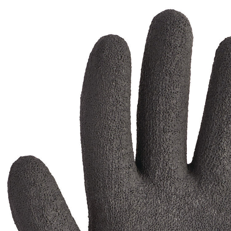 G40 Latex Coated Gloves, EN388: 2142, 10.63" Long, XX-Large, Gray/Black, 12 Pairs