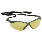 Nemesis Safety Glasses, Anti-Fog, Camouflage Nylon Frame, Yellow Polycarbonate Lens, 12/Carton