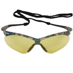 Nemesis Safety Glasses, Anti-Fog, Camouflage Nylon Frame, Yellow Polycarbonate Lens, 12/Carton