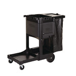 Cleaning Cart Locking Door Kit, Black