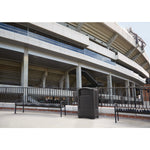 Plaza Jr. Container, 35 gal, Plastic, Black