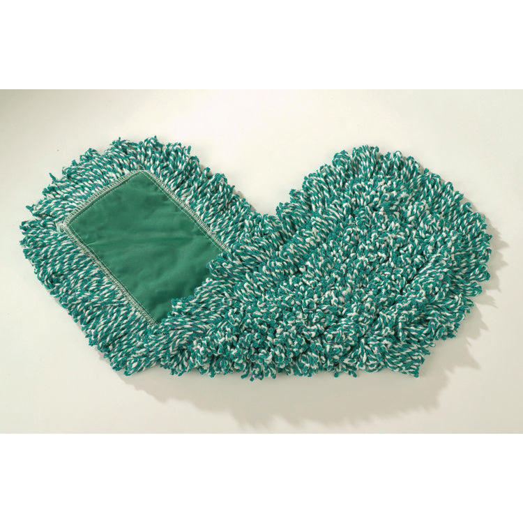 Microfiber Loop Dust Mop, 24" x 5", Green, 12/Carton