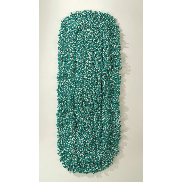 Microfiber Loop Dust Mop, 24" x 5", Green, 12/Carton
