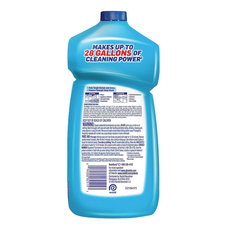 Power Clean Concentrated Multi-Surface Cleaner, Cool Adirondack, 28 oz Pour Bottle, 9/Carton