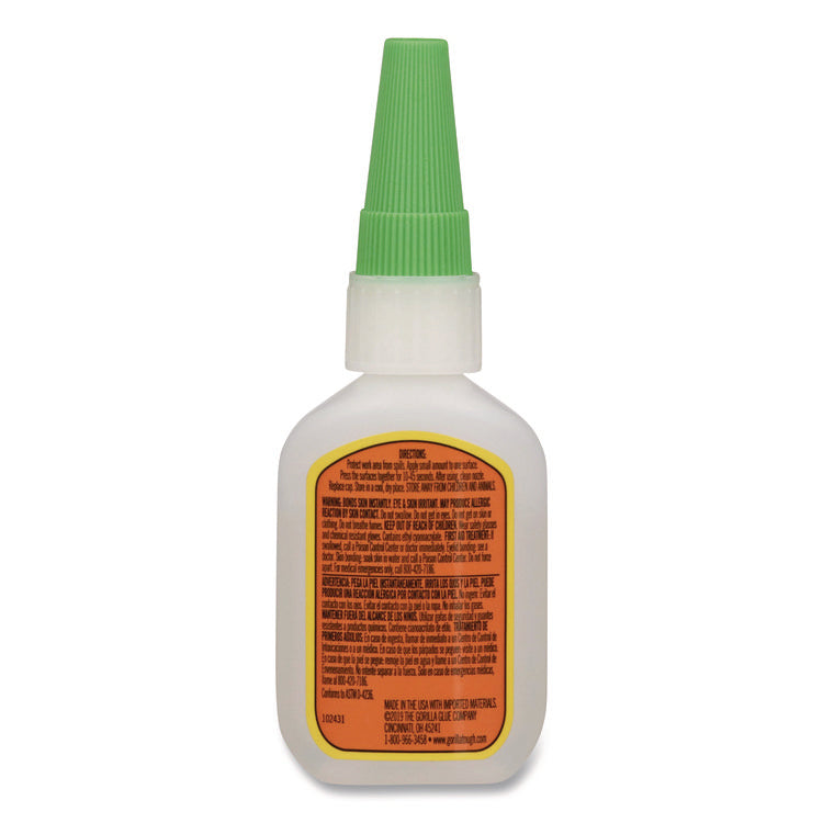 Super Glue Gel, 0.88 oz, Dries Clear