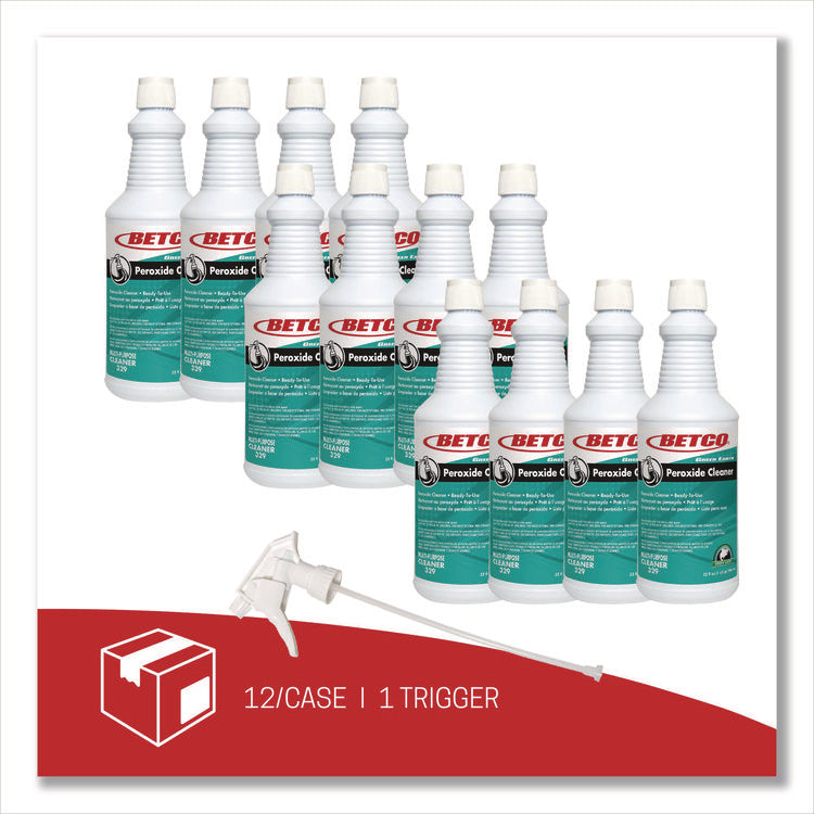 Green Earth Peroxide Cleaner, Fresh Mint Scent, 32 oz Bottle, 12/Carton