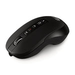 iMouse P40 Wireless Multifunctional Presenter Mouse, 2.4 GHz Frequency/100 ft Wireless Range, Left/Right, Black