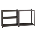 Steel Shelving Unit with Laminate Shelves, Five-Shelf, 36w x 18d x 72h, Steel, Black/Gun Metal Gray