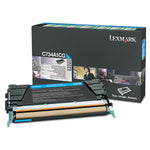 X746a1cg Return Program Toner, 7,000 Page-Yield, Cyan