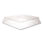 Renewable and Compostable Lids, 8.8 x 8.8 x 1.64, Clear, Plastic, 200/Carton